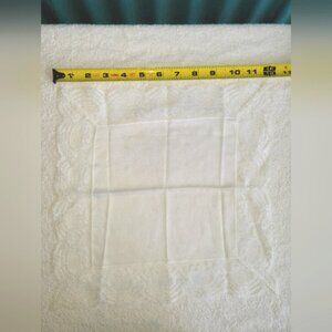 Handkerchief White Lace Trim White